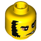 LEGO Gelb Highwayman Minifigure Kopf (Einbau-Vollbolzen) (3626 / 32633)