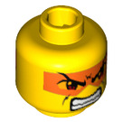 LEGO Geel Hikaru Hoofd (Veiligheids Stud) (3626 / 54898)