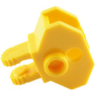 LEGO Geel Scharnier 1 x 2 Vergrendelings met Trekhaak Socket (30396 / 51482)