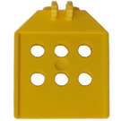 LEGO Gelb Scharnier 1 x 4 x 3.6 mit Löcher und 2 Finger (30625)