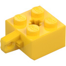 LEGO Yellow Hinge Brick 2 x 2 Locking with 1 Finger Vertical with Axle Hole (30389 / 49714)