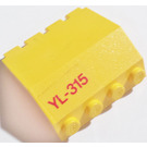 LEGO Gelb Scharnier Panel 2 x 4 x 3.3 mit 'YL-315' Aufkleber (2582)