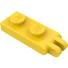 LEGO Yellow Hinge Plate 1 x 2 with 2 Stubs and Solid Studs (Solid Studs)