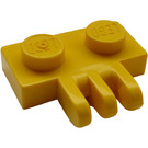 LEGO Yellow Hinge Plate 1 x 2 with 3 Stubs (2452)