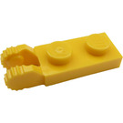 LEGO Yellow Hinge Plate 1 x 2 with Locking Fingers without Groove (44302 / 54657)