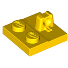 LEGO Gelb Scharnier Platte 2 x 2 mit 1 Verriegeln Finger auf oben (53968 / 92582)