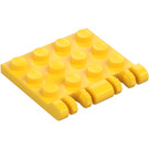 LEGO Jaune Charnière assiette 4 x 4 Verrouillage (44570 / 50337)