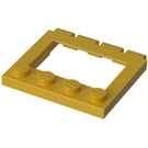 LEGO Gul Hengsel Plate 4 x 4 Sunroof (2349)