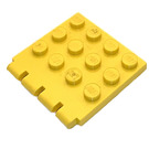 LEGO Geel Scharnier Plaat 4 x 4 Voertuig Roof (4213)
