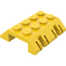 LEGO Amarillo Bisagra Con pendiente 4 x 4 (45°) (44571)