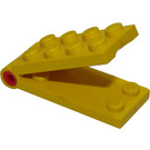 LEGO Geel Hinged Plaat 2 x 4 (3149)