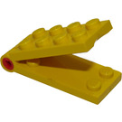LEGO Jaune Hinged assiette 2 x 4 (3149)
