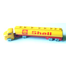 LEGO Yellow HO, Mercedes Tanker with 'Shell' Pattern (Double Axle)