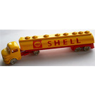 LEGO Yellow HO, Mercedes Tanker with 'SHELL' Pattern (Double Axle)