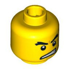 LEGO Yellow Hockey Player Head (Safety Stud) (3626 / 94587)