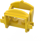LEGO Yellow Horse Saddle with Two Clips (4491 / 18306)