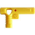 LEGO Gul Slange Nozzle med Side String Hull uten riller (60849)