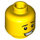 LEGO Yellow Hot Dog Man Minifigure Head (Safety Stud) (3626)