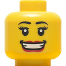LEGO Gelb Hula Dancer Kopf (Sicherheitsbolzen) (12514 / 93392)