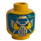 LEGO Yellow Hydronaut 2 Head (Safety Stud) (3626)