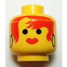 LEGO Yellow Ice Planet Woman Head (Safety Stud) (3626)