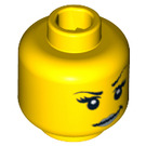 LEGO Yellow Intergalactic Girl Head (Safety Stud) (3626 / 99293)