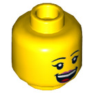 LEGO Yellow J.B. Watt Minifigure Head (Recessed Solid Stud) (3626 / 66698)