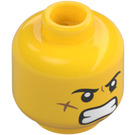 LEGO Gul Jack Davids Minifigur Huvud (Infälld solid knopp) (3626 / 66661)