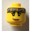 LEGO Geel Jessica Sharpe Hoofd (Veiligheidsnop) (3626 / 68559)