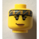 LEGO Yellow Jessica Sharpe Head (Safety Stud) (3626 / 68559)