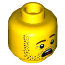 LEGO Gelb Jonas Jr. Minifigure Kopf (Einbau-Vollbolzen) (3626 / 56263)