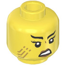 LEGO Giallo Jordana Testa (Perno solido incassato) (3274)