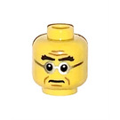 LEGO Gelb Judge Kopf (Einbau-Vollbolzen) (3626 / 11494)