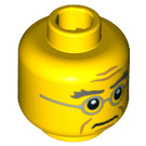 LEGO Yellow Judge Head (Safety Stud) (3626)