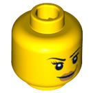 LEGO Yellow Judo Fighter Head (Safety Stud) (3626 / 12554)