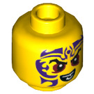 LEGO Yellow Kapau Minifigure Head (Recessed Solid Stud) (3626 / 19304)