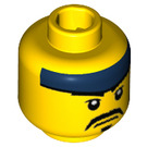 LEGO Yellow Kendo Fighter Minifigure Head (Recessed Solid Stud) (3626 / 24683)