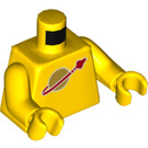 LEGO Geel Kenny Minifig Torso (973 / 76382)