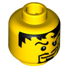 LEGO Geel Kingdoms Joust Nobleman Hoofd (Verzonken Solid Stud) (3626 / 50003)