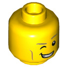 LEGO Geel Lans met Jet Pack (70324) Minifigure Hoofd (Verzonken Solid Stud) (3626 / 23784)