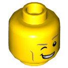 LEGO Yellow Lance with Jet Pack (70324) Minifigure Head (Recessed Solid Stud) (3626 / 23784)