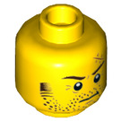 LEGO Yellow Larry the Barista Minifigure Head (Recessed Solid Stud) (3626 / 47909)