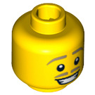 LEGO Gelb Lederhosen Guy Kopf (Sicherheitsbolzen) (3626 / 10775)