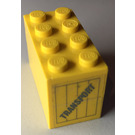 LEGO Yellow LEGOLAND Transport Crate Stickered Assembly