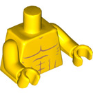 LEGO Gelb Rettungsschwimmer Minifigur Torso (973 / 88585)