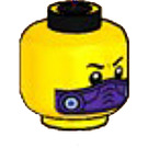 LEGO Yellow Lil' Nelson Head (Recessed Solid Stud) (1914 / 3626)