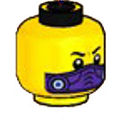 LEGO Yellow Lil' Nelson Head (Recessed Solid Stud) (3626)