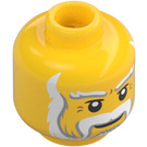 LEGO Gul Løve King Minifigur Hode (Forsenket solid knott) (14430 / 79116)