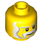LEGO Yellow Lion King Minifigure Head (Recessed Solid Stud) (14430 / 79116)