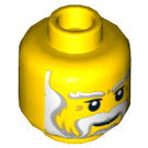 LEGO Yellow Lion King Minifigure Head (Recessed Solid Stud) (3626)